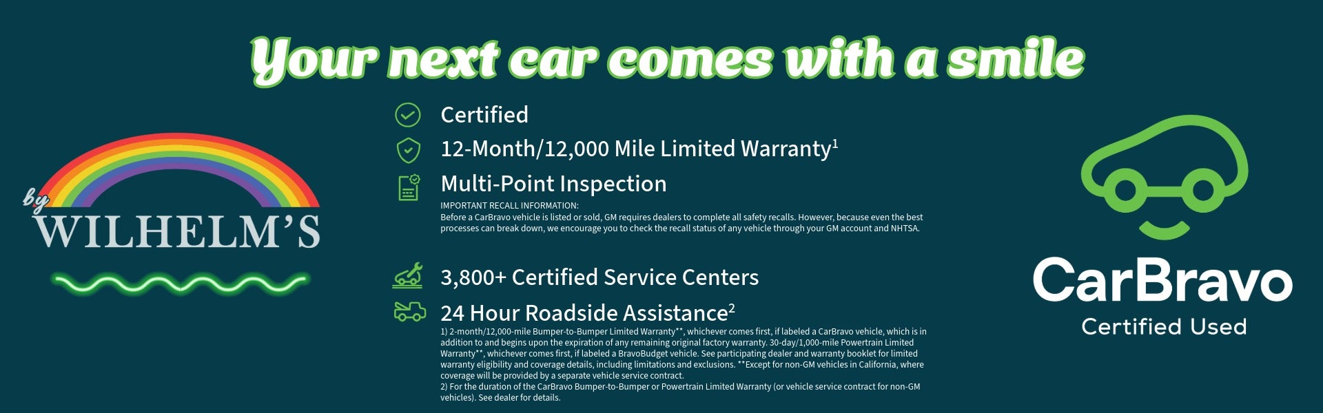 See dealer for details